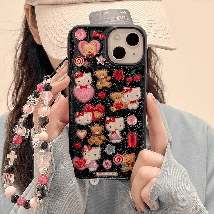 Kawaii Kitty Aufkleber Handyhülle SK482