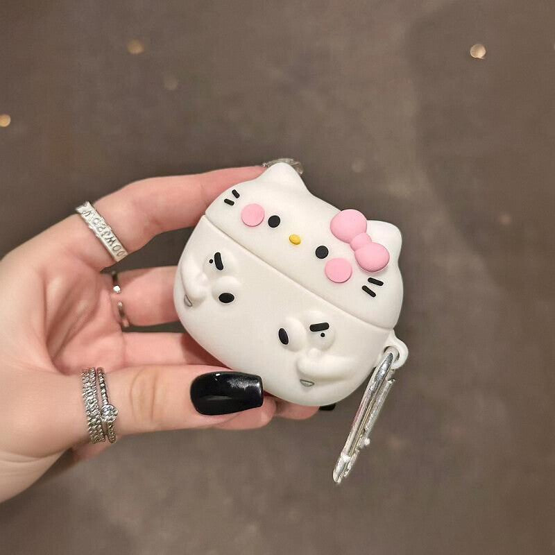 Pink Donut Kitty AirPods Earphone Case SK481