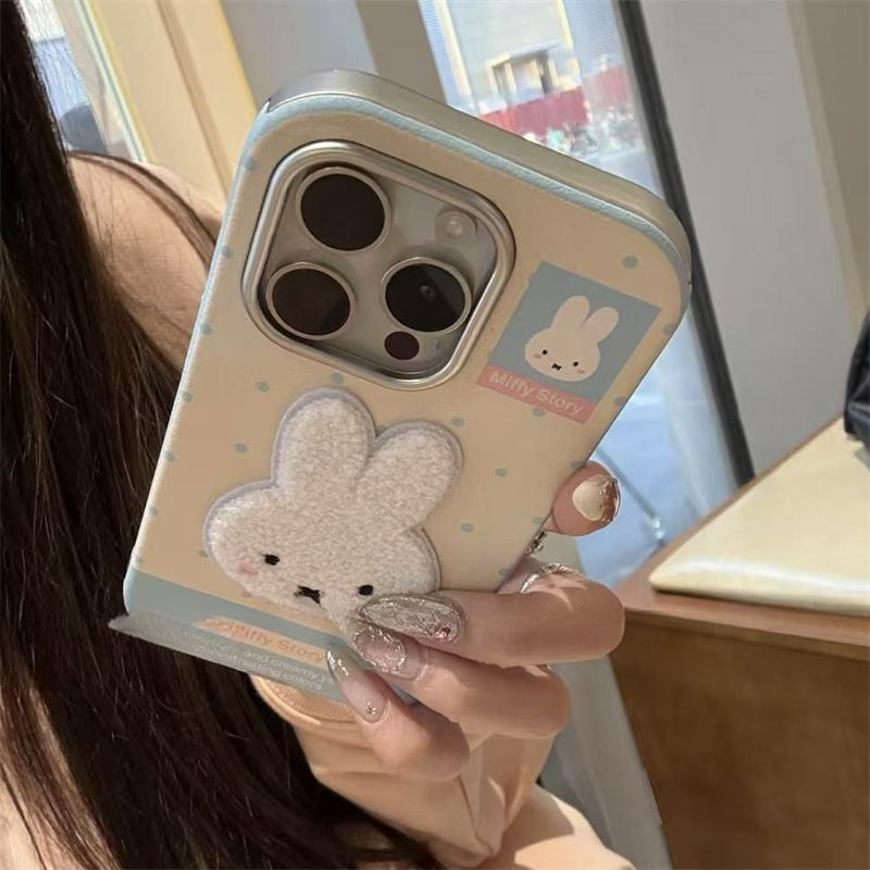 Cute Miffy Embroidery Phone Case KI728