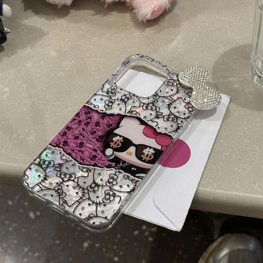 Bow Money Sunglasses Kitty Phone Case KI674