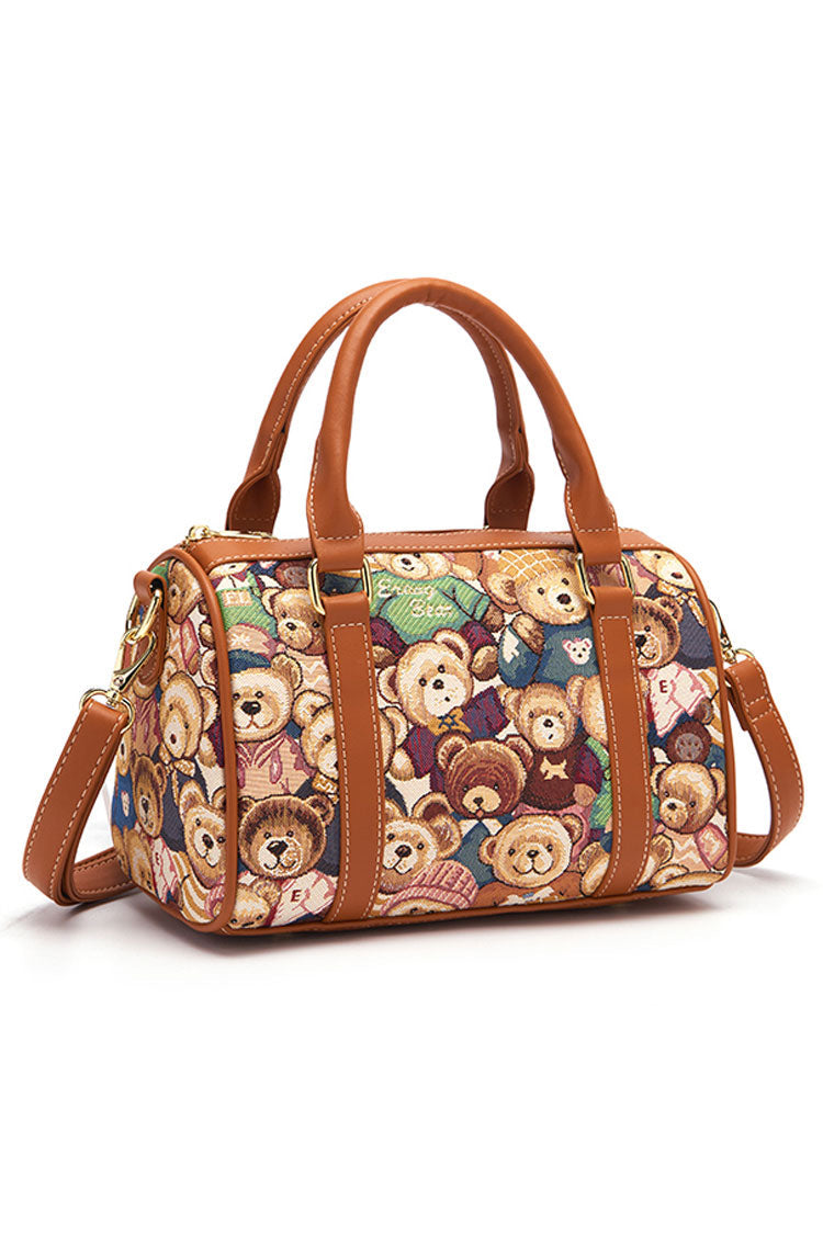 Casual Sweet Lolita Shoulder Bag with Bear Print in 5 Colors