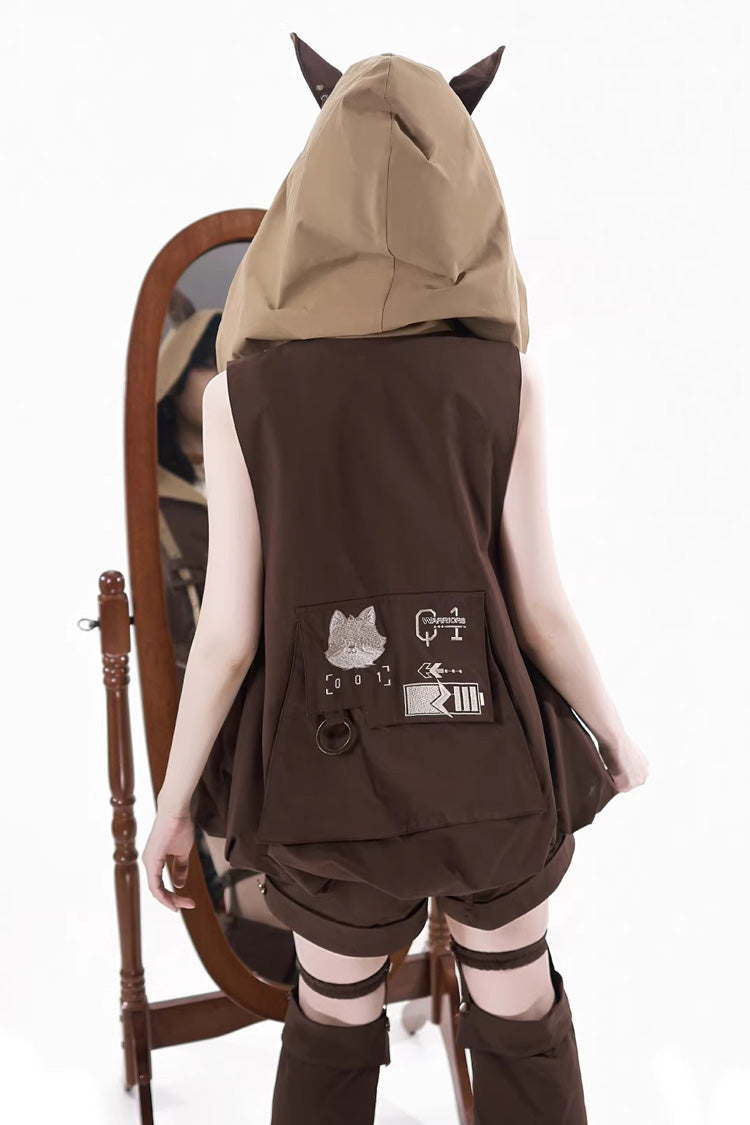 Chocolate Hooded Punk Prince Ouji Set - Fox Trail Chronicles