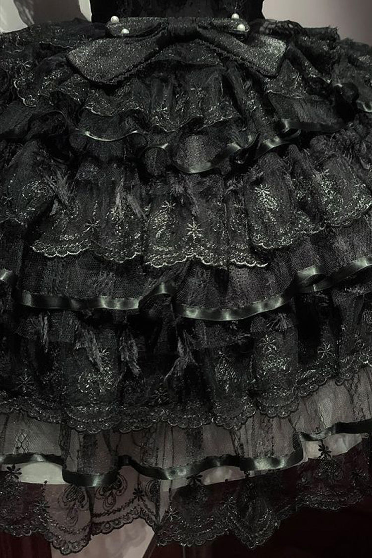 Sleeveless Multi-Layered Ruffle Hanayome JSK Dress - Ballad of Feathers