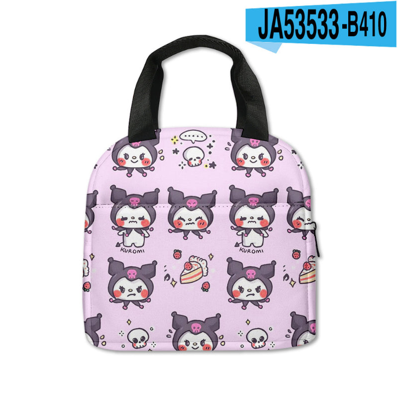 Sac de pique-nique imprimé Kawaii Kuro KI600