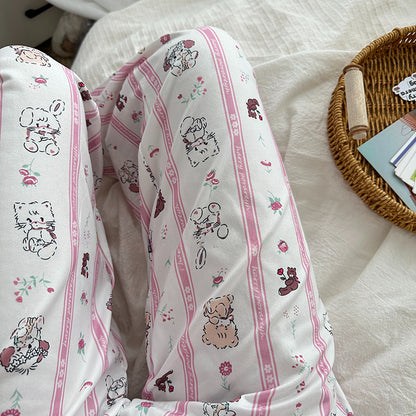 Pantalon rayé Pink Kitty KI480