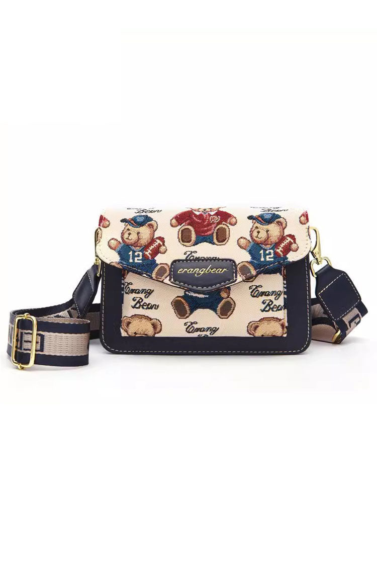 Sweet Lolita Crossbody Bag with Bear Print in 3 Colors
