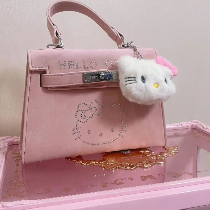 Sac messager rose Kitty Diamond KI562