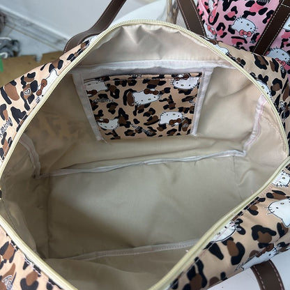 Kitty Leopard Travel Bag