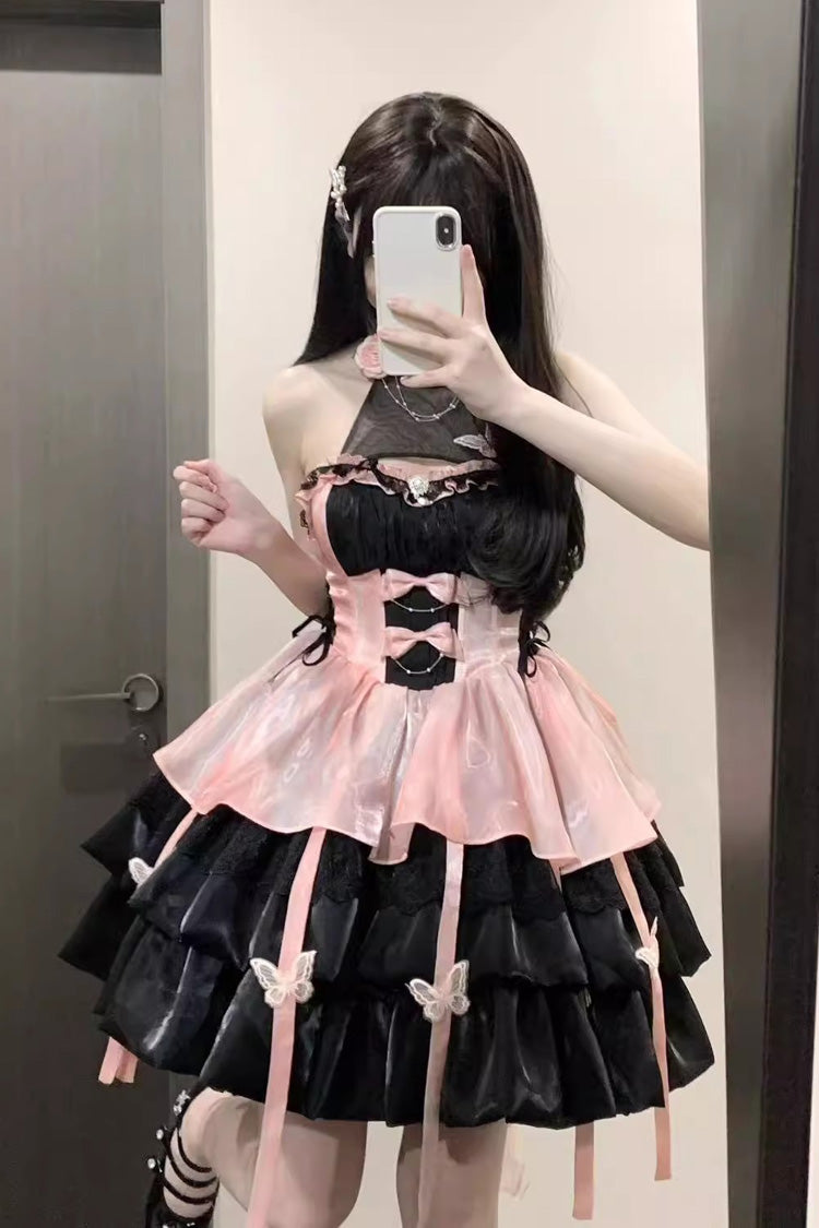 Divine Vow Sleeveless Multi-Ruffle Elegant Princess Lolita Gown - 3 Colors