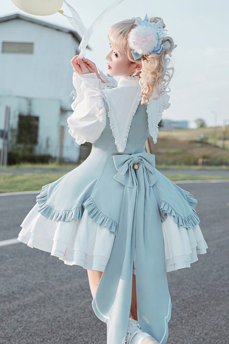 Sweet Princess Lolita Dress with Multi-Layer Ruffles - Magical Girl - Dual Colors