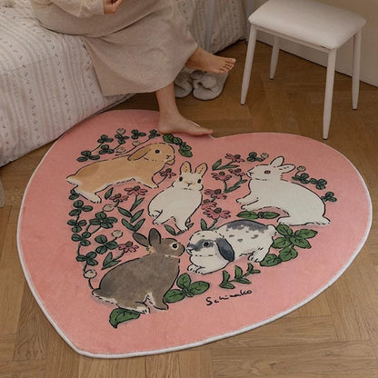 Cartoon Living Room Rabbit Carpet - Lovesickdoe