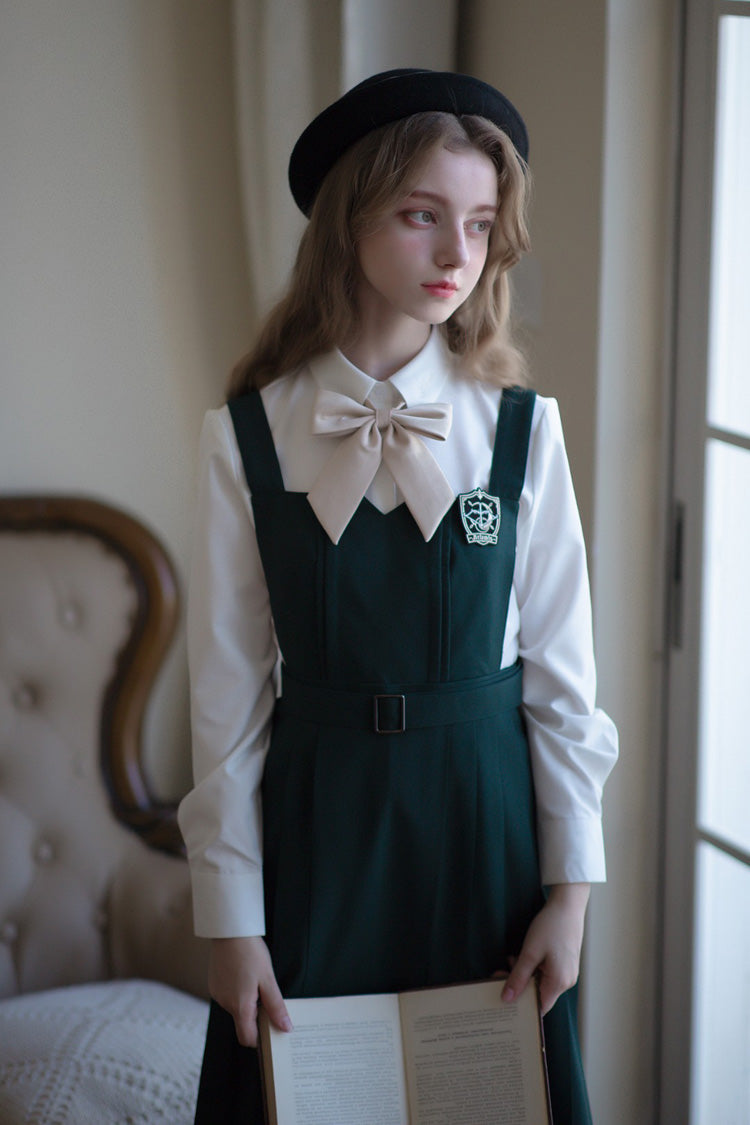 Emerald Artemis Sweet College Style Elegant Lolita Jumper Gown