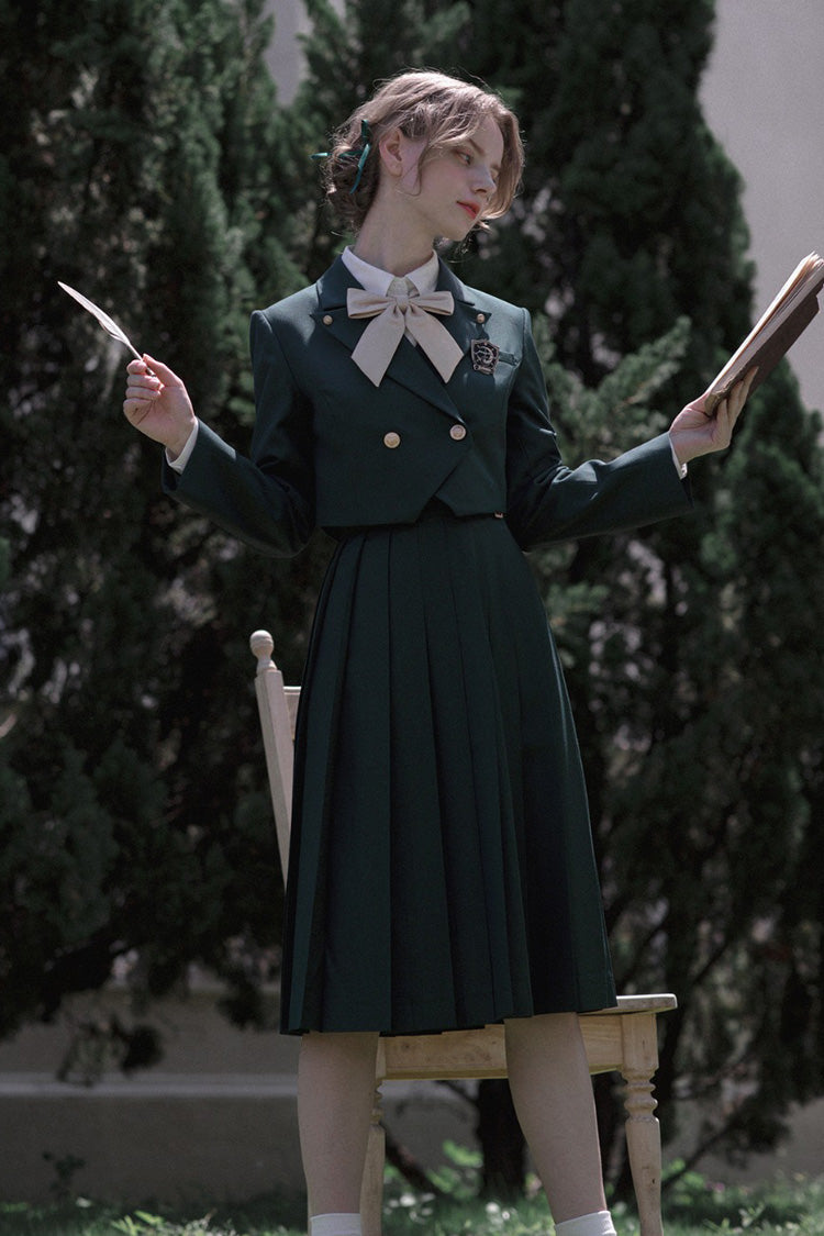 Emerald Artemis Sweet College Style Elegant Lolita Jumper Gown