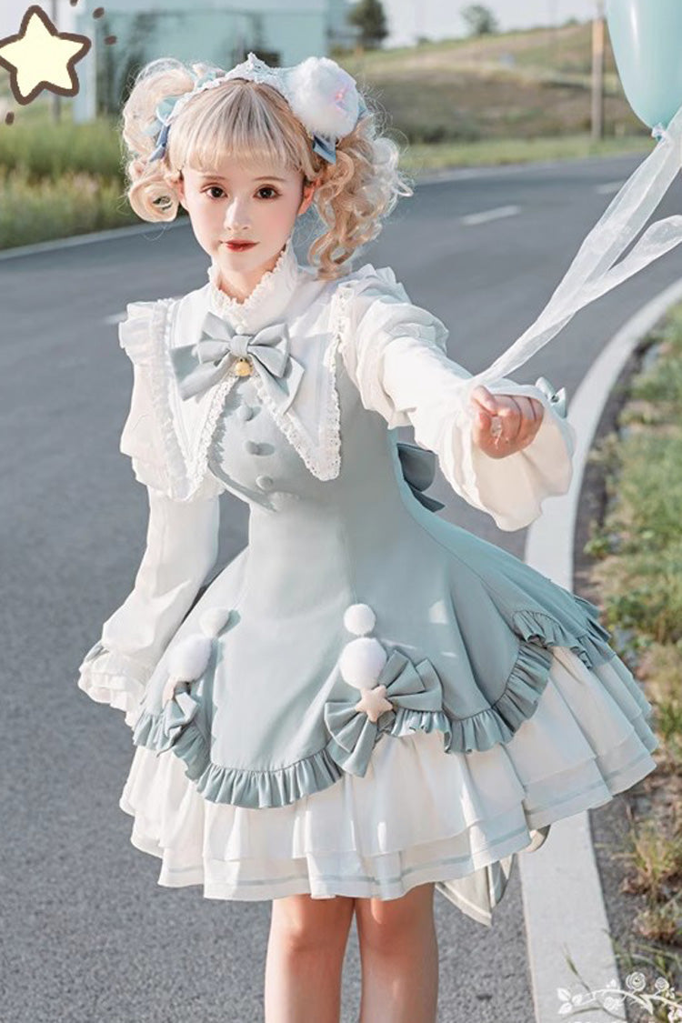 Sweet Princess Lolita Dress with Multi-Layer Ruffles - Magical Girl - Dual Colors