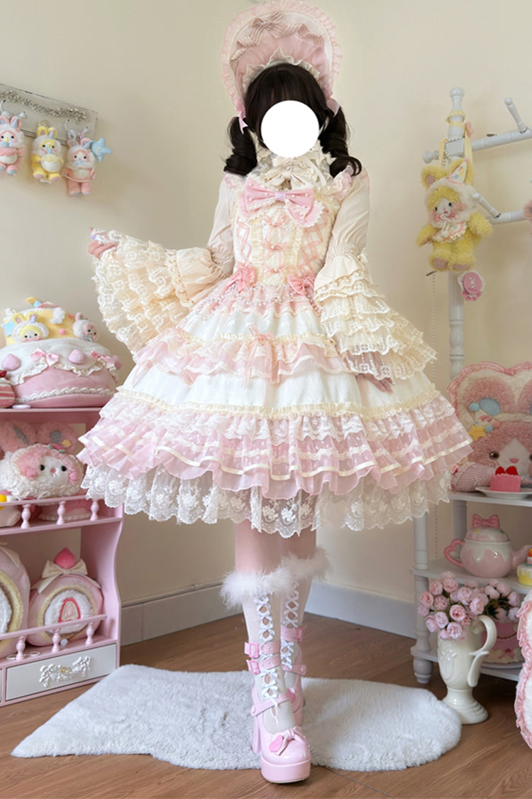 Star Love Song Ruffle Hanayome Bowknot Lace Sweet Lolita Jsk Dress