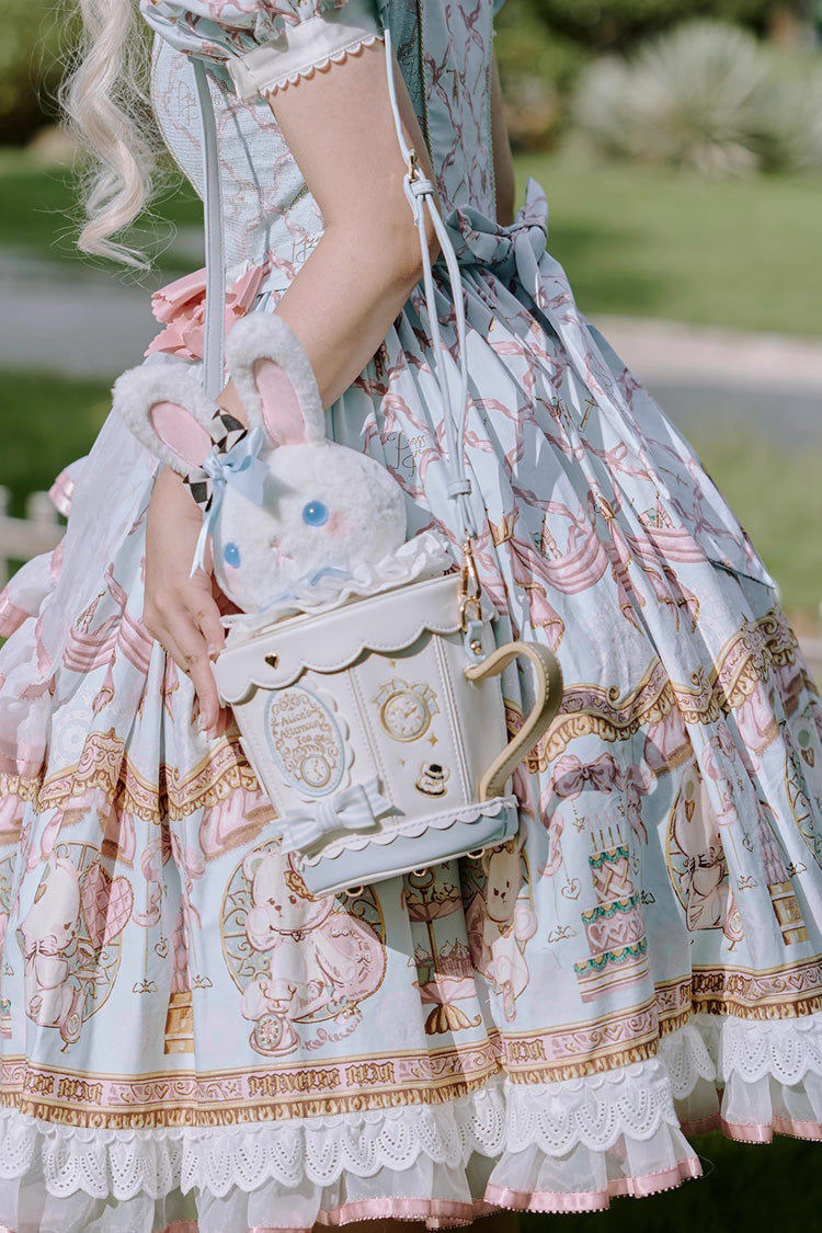 Adorable Teacup Bunny Bow Crossbody - Sweet Lolita Bag in 5 Hues