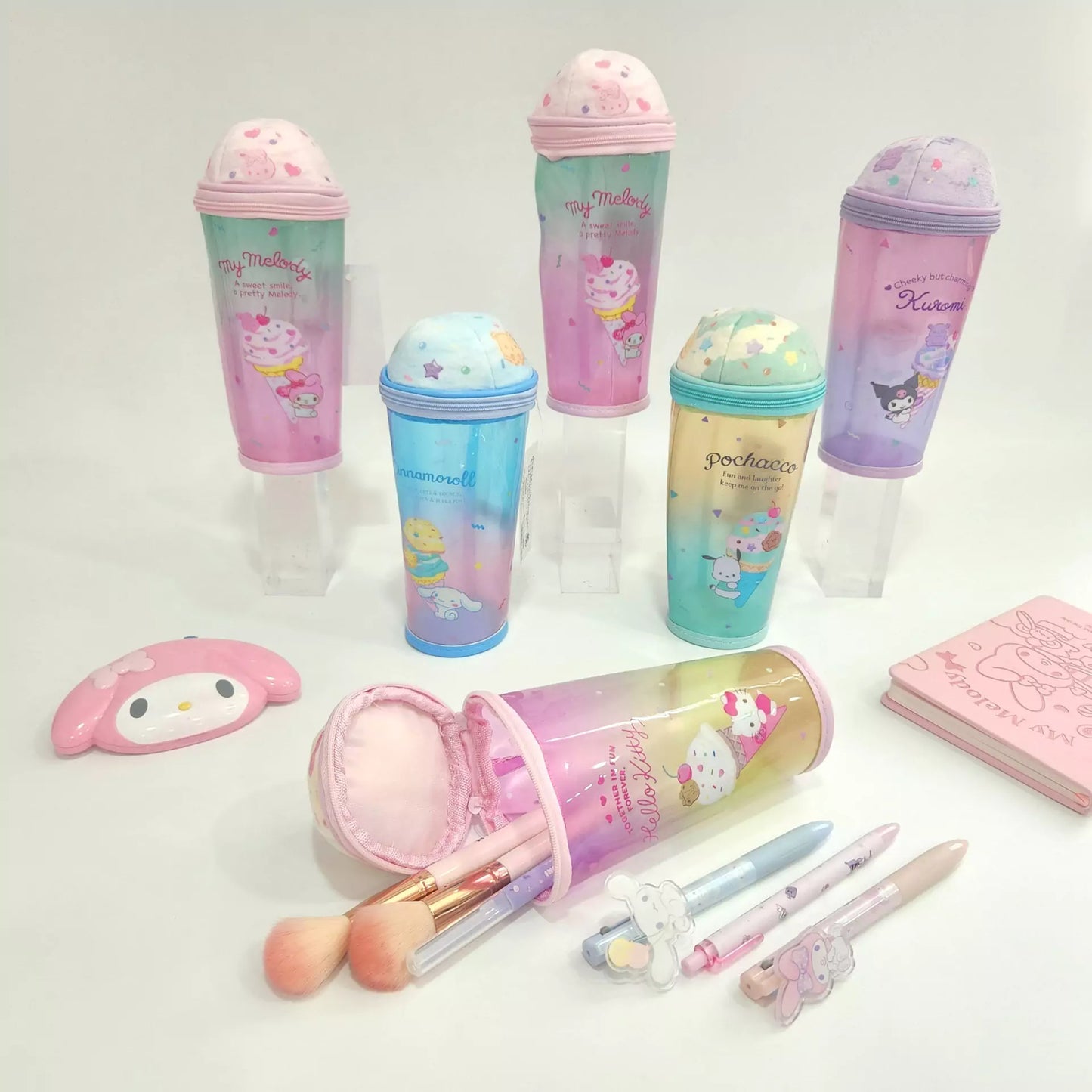 Cartoon Ice Cream Shaped Pen Case