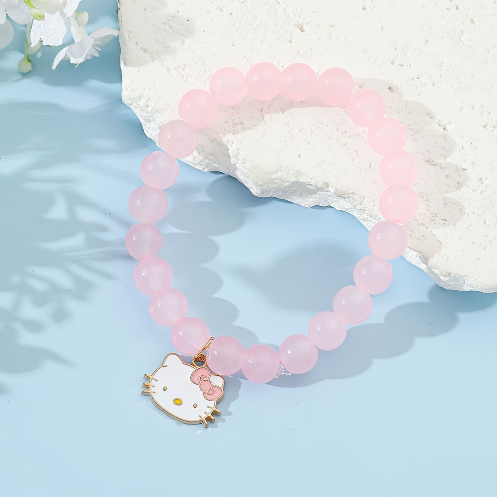 Cute Kitty Glass Bead