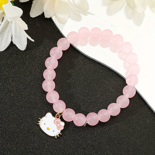 Cute Kitty Glass Bead