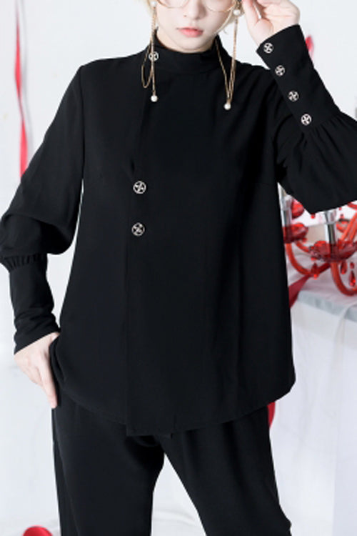 Star-Embroidered Ouji Blouse - Chronicles Edition - Gothic Edge