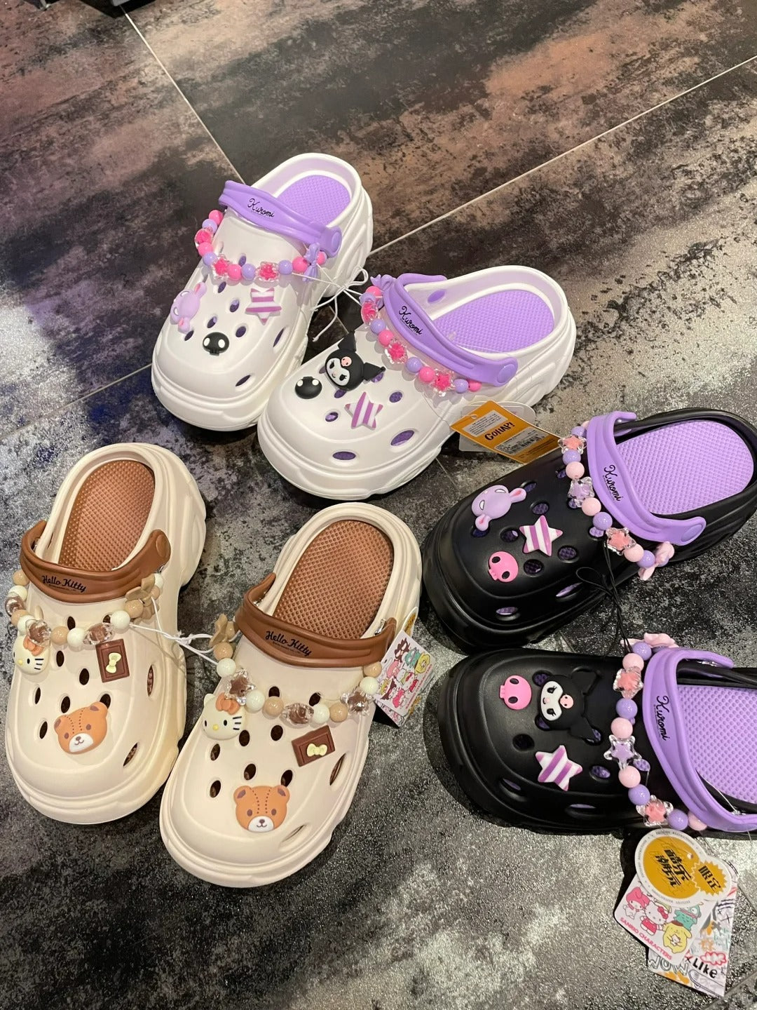 Kawaii Clogs Plateauschuhe Sandale