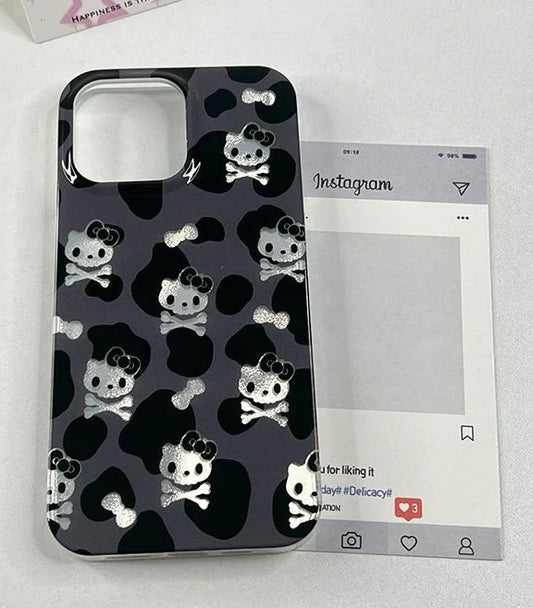 Kitty Skull Face Phone Case