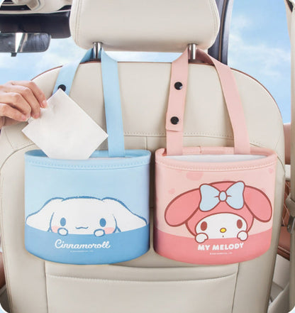 Cute Car Trash Can Foldable Storage