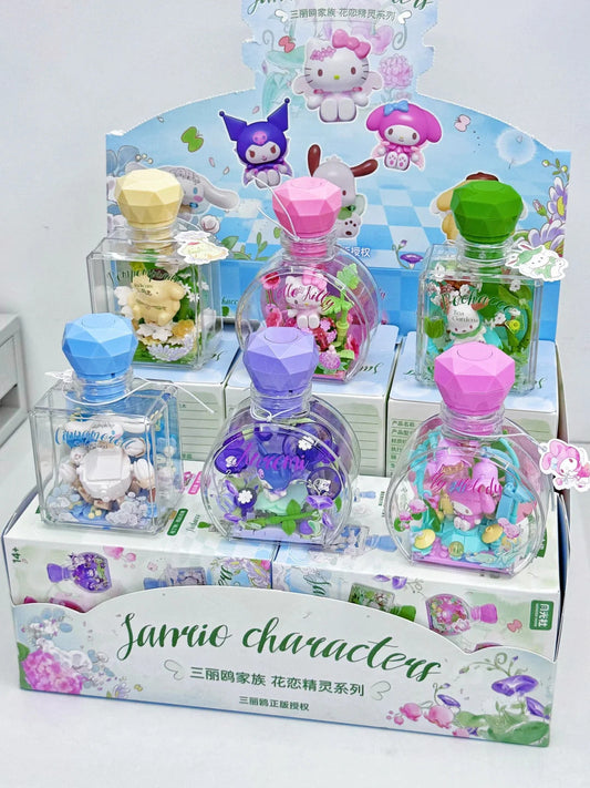 The Flower Angel  Wishing Bottle DIY building blocks blind box