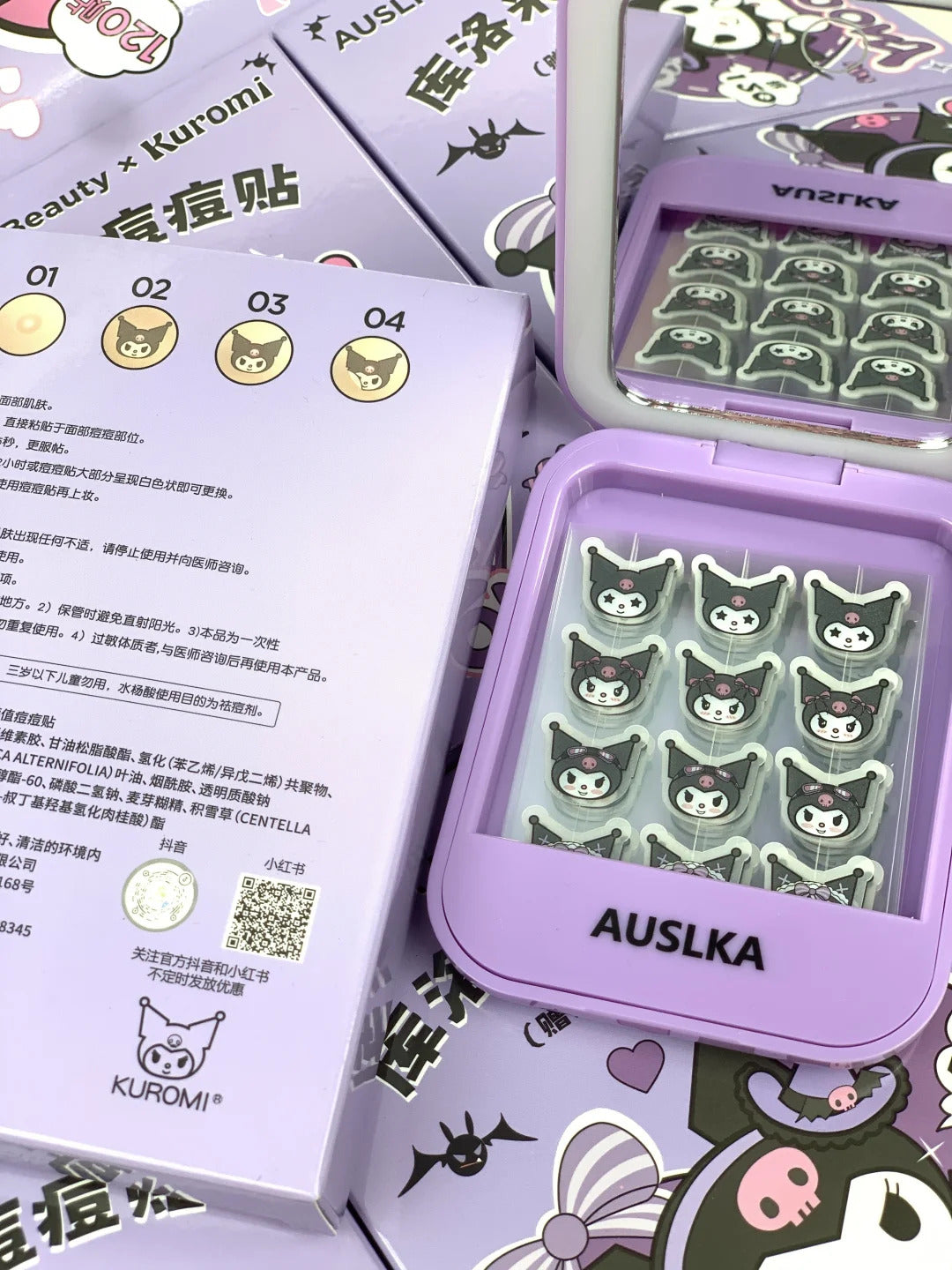 Facial Skin Patches Hydrocolloid Pimple Care Acne Kuromi
