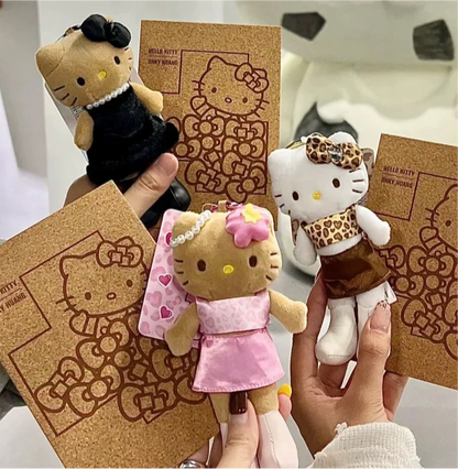Kitty Chanel-Style Plush Charm