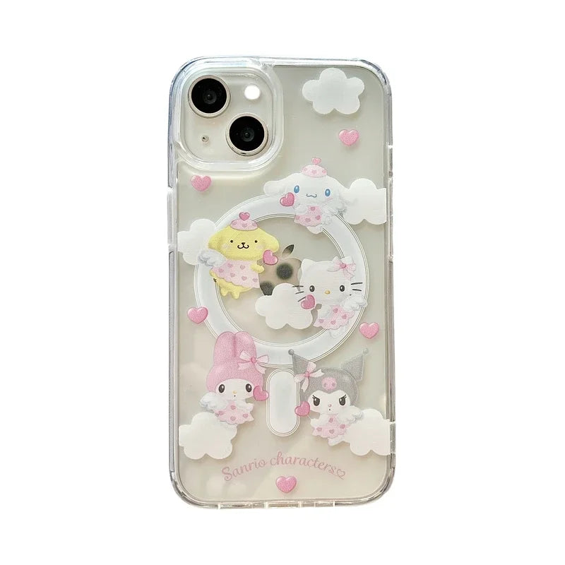 Cartoon Angelic Series iPhone Case with Grip