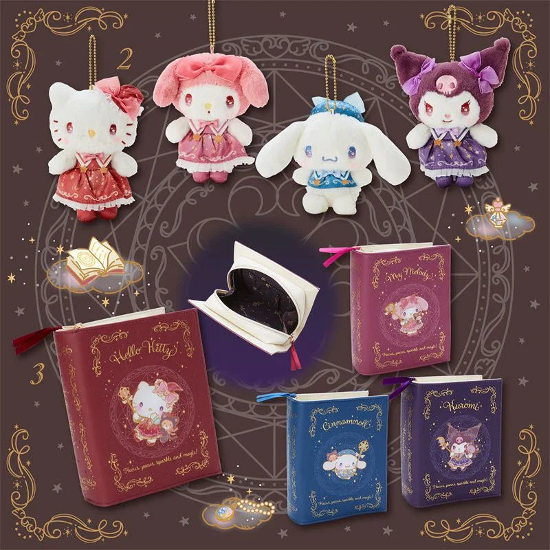 Trousse de maquillage en forme de livre magique mignon