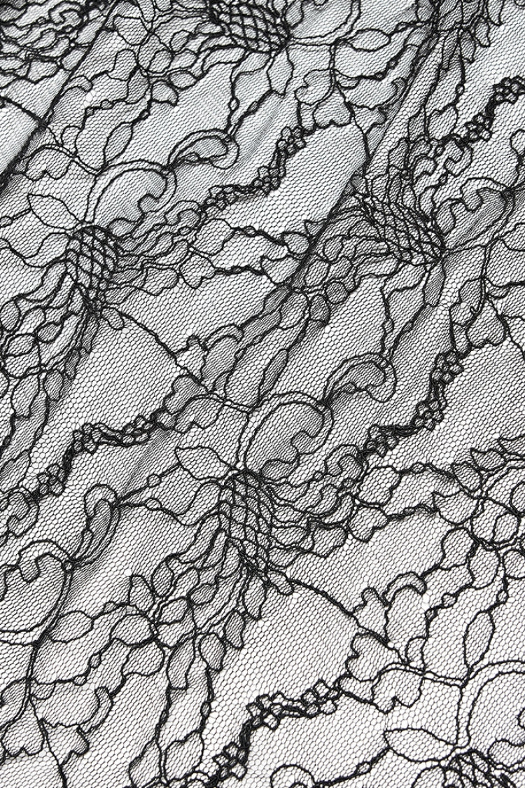 Gothic Skirt with Chiffon Irregular Hem and Lace Details