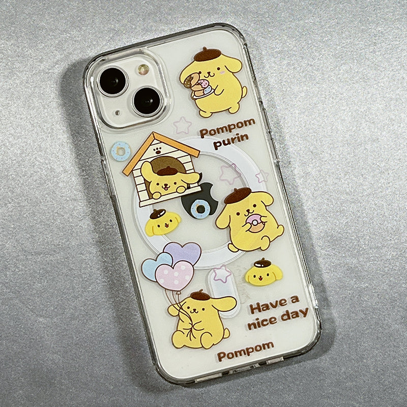 Coque iPhone avec support en forme de dessin animé mignon SK281