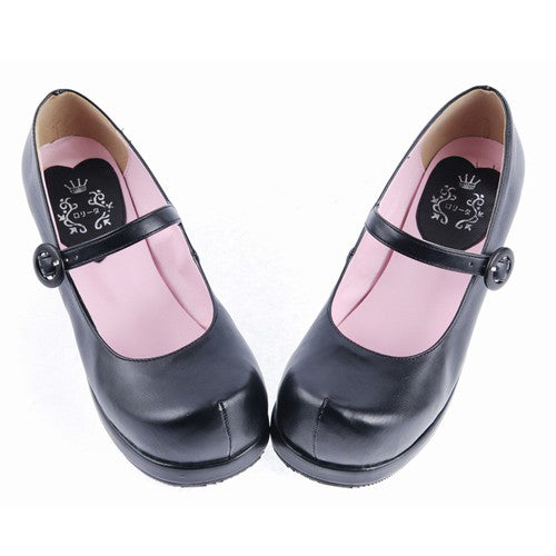 Minimalist Strap Platform Shoes for Lolita Fashion