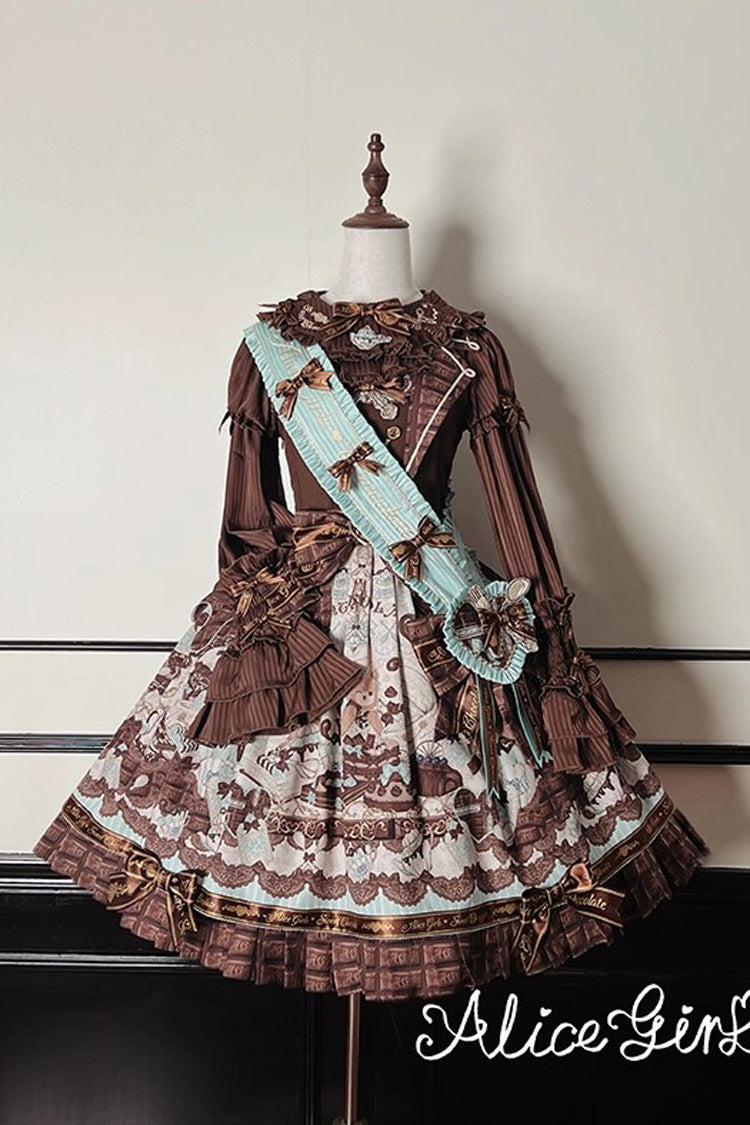 Sweet Lolita JSK Dress with Bowknot and Print