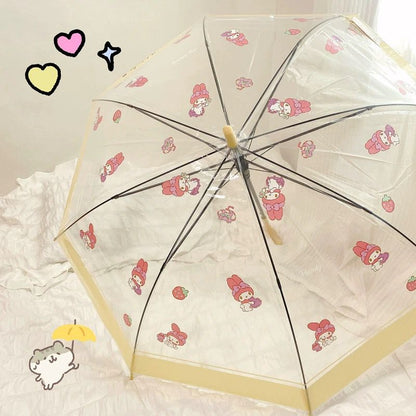 Cartoon Melo Transparent Matt Regenschirm KI555