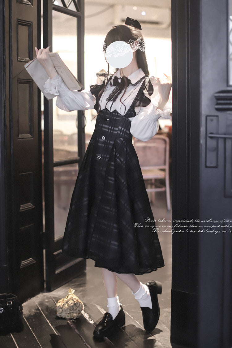 Classic Checkerboard Lolita Strap Dress