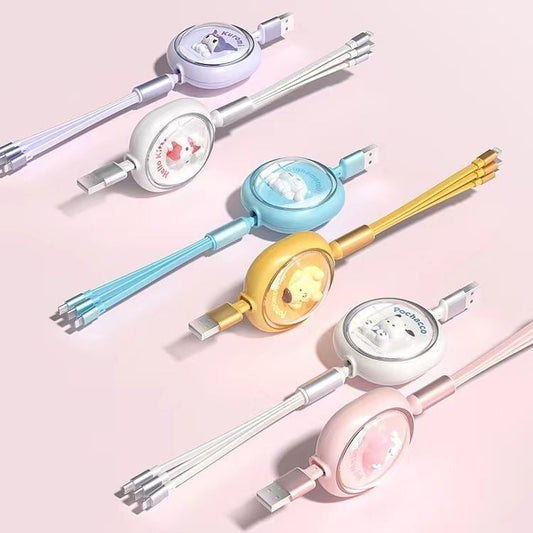 Cartoon 3in1 Charging Cable