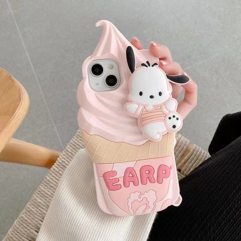 Pink Kitty Ice Cream Phone Case