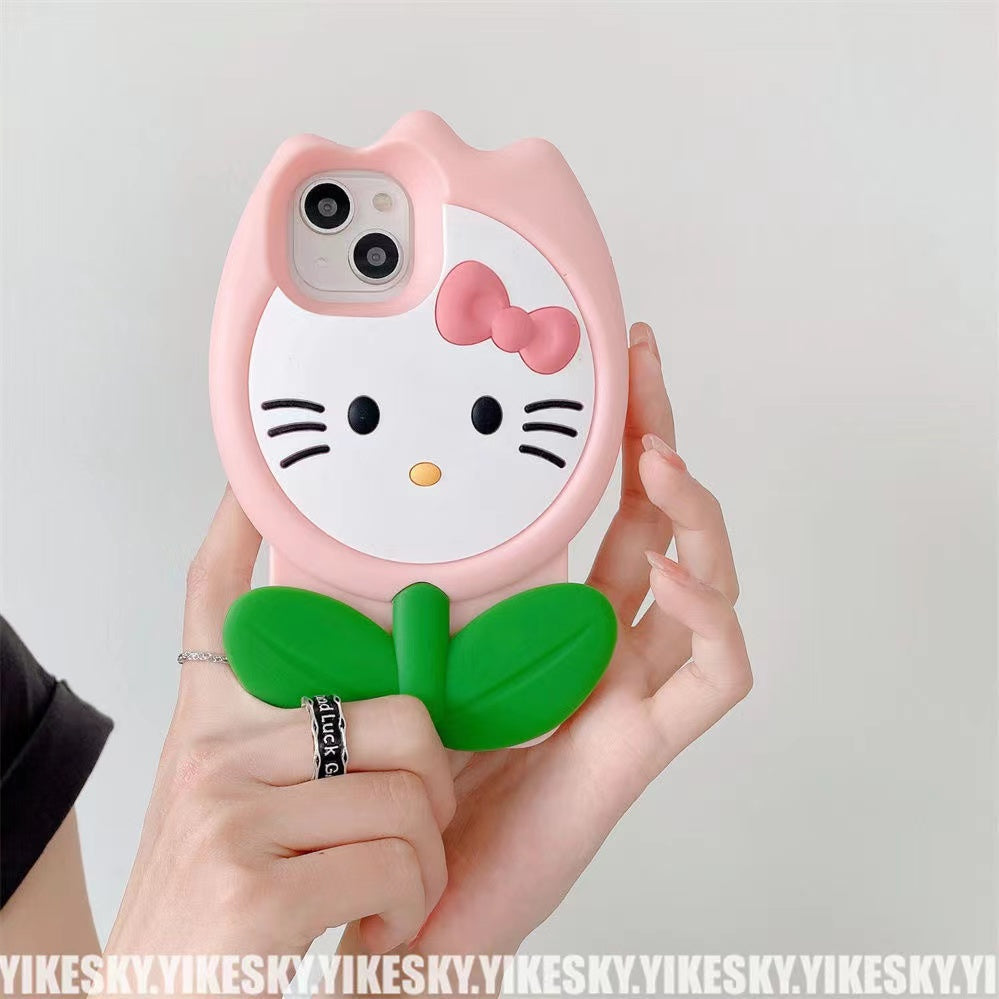 Coque de téléphone à motif de chat mignon