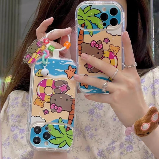 Kitty Hawaii Swimming Design Phone Case