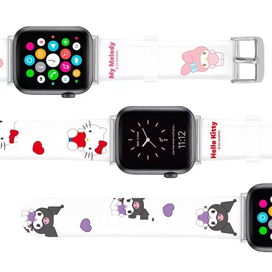 Bracelet de montre en forme de cœur mignon pour Apple Watch