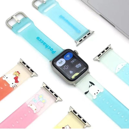 Cartoon Characters Peek Watch Strap Wristbands for Apple Watch