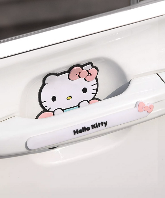 Autocollants de protection anti-collision pour portière de voiture Kitty