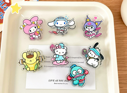 Pince à collation au design sportif Kawaii