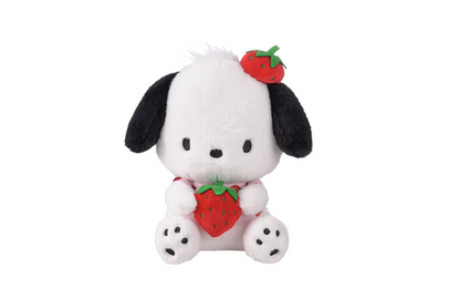 Jouet en peluche en forme de nœud aux fraises de 20 cm