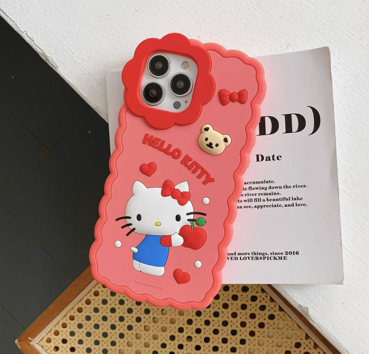 Coque de téléphone à motif de vague de dessin animé