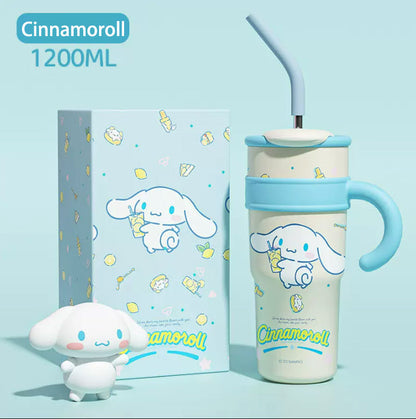 Cute Straw Stainless Vacuum Bottle