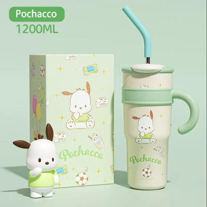 Cute Straw Stainless Vacuum Bottle